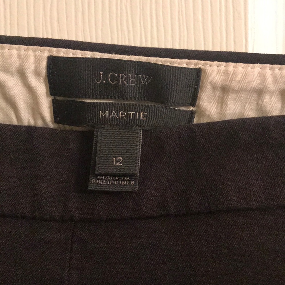 JCrew Martie slim crop pant two-way stretch cotton